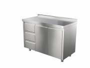 Стол технологический Атеси СТ-С-1-1200.600-02-Р-3Л (СТ-3/1200/600)